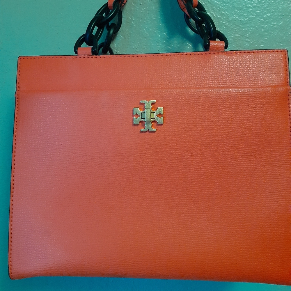 Tory Burch Red Bag with Black Chain